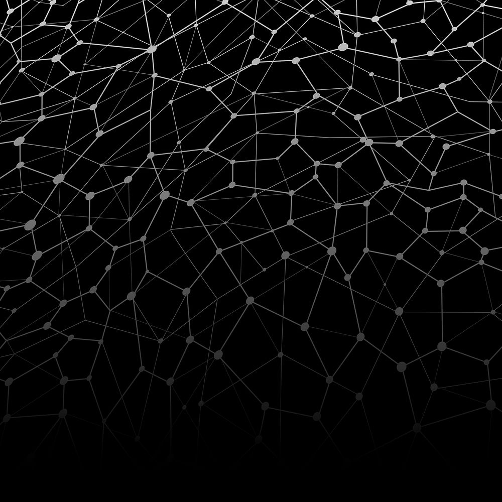 Black neural texture abstract vector