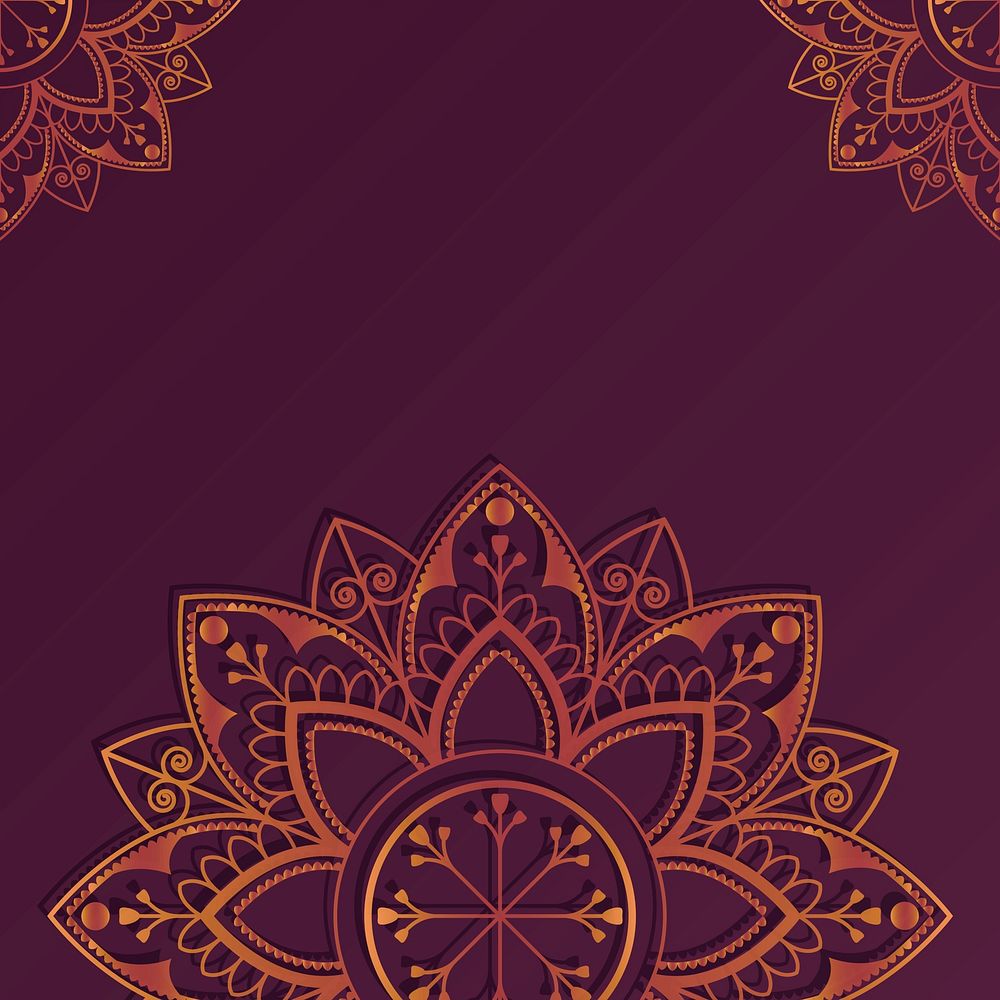 Eid mubarak lotus background vector