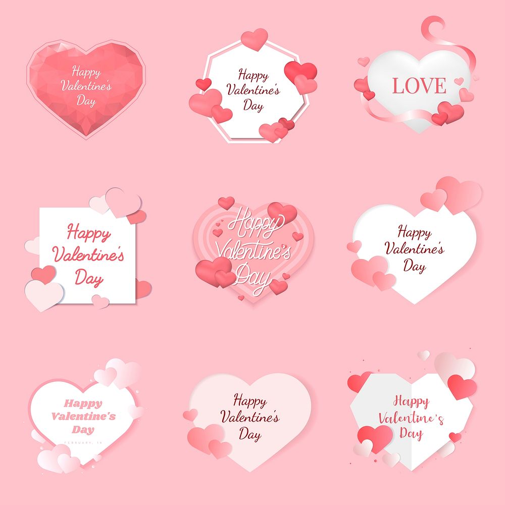 Valentine's day vector design concept