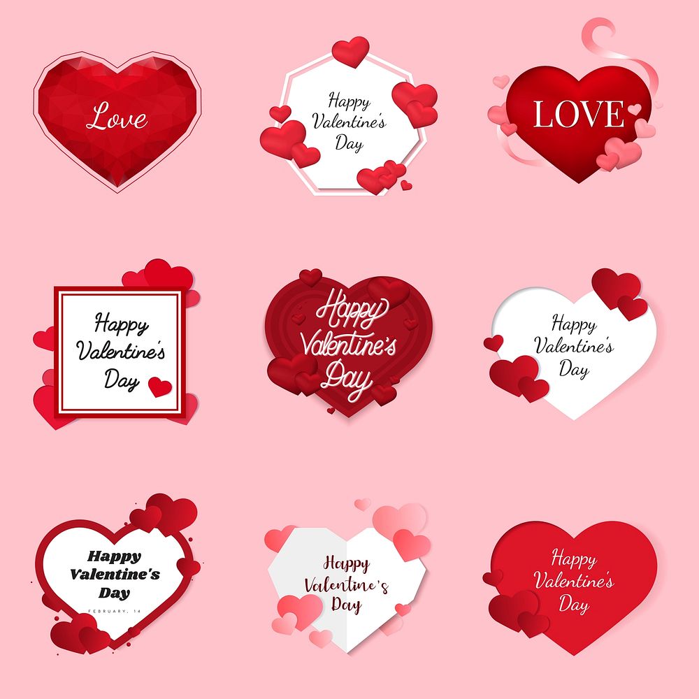 Valentine's day vector design concept