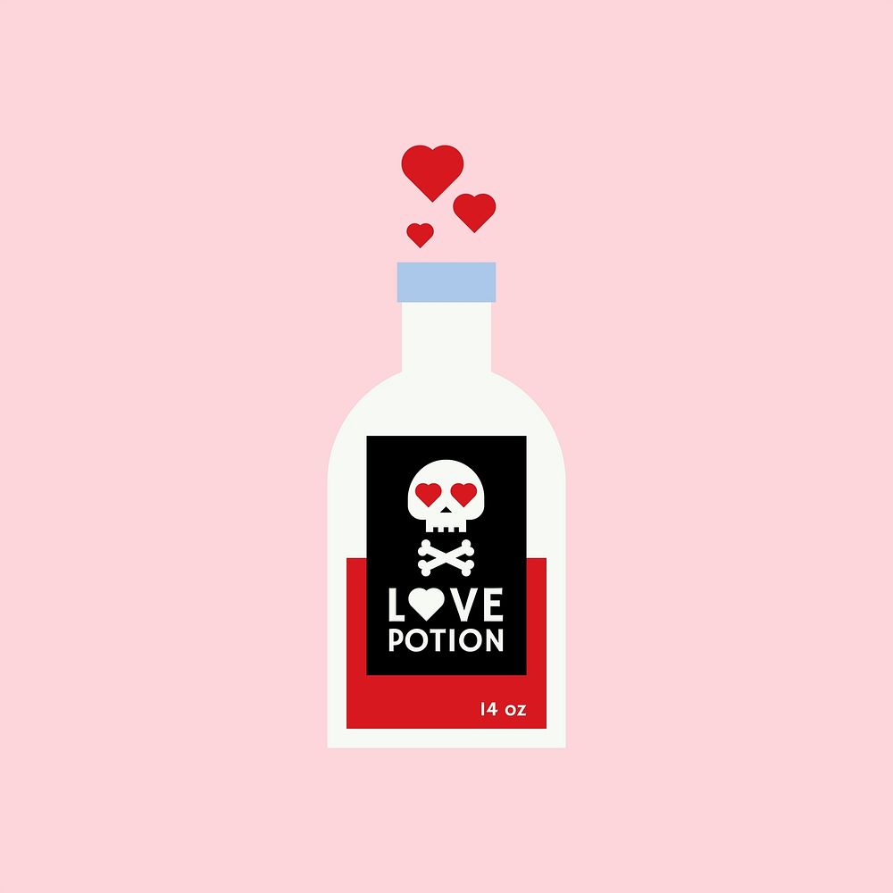 Valentine's day love potion vector
