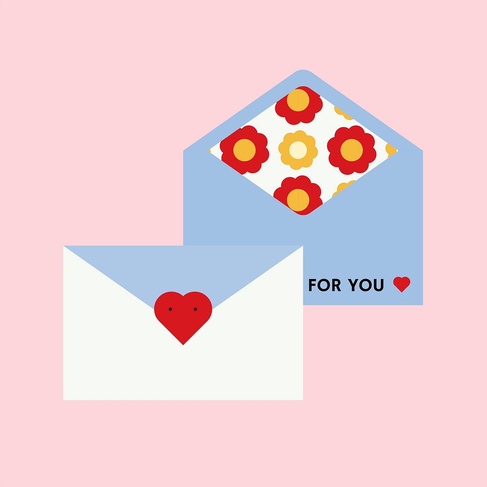 For you love letter vector