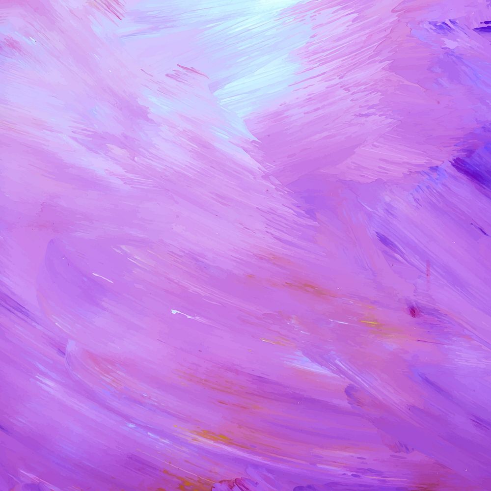 Purple abstract acrylic brush stroke textured background vector