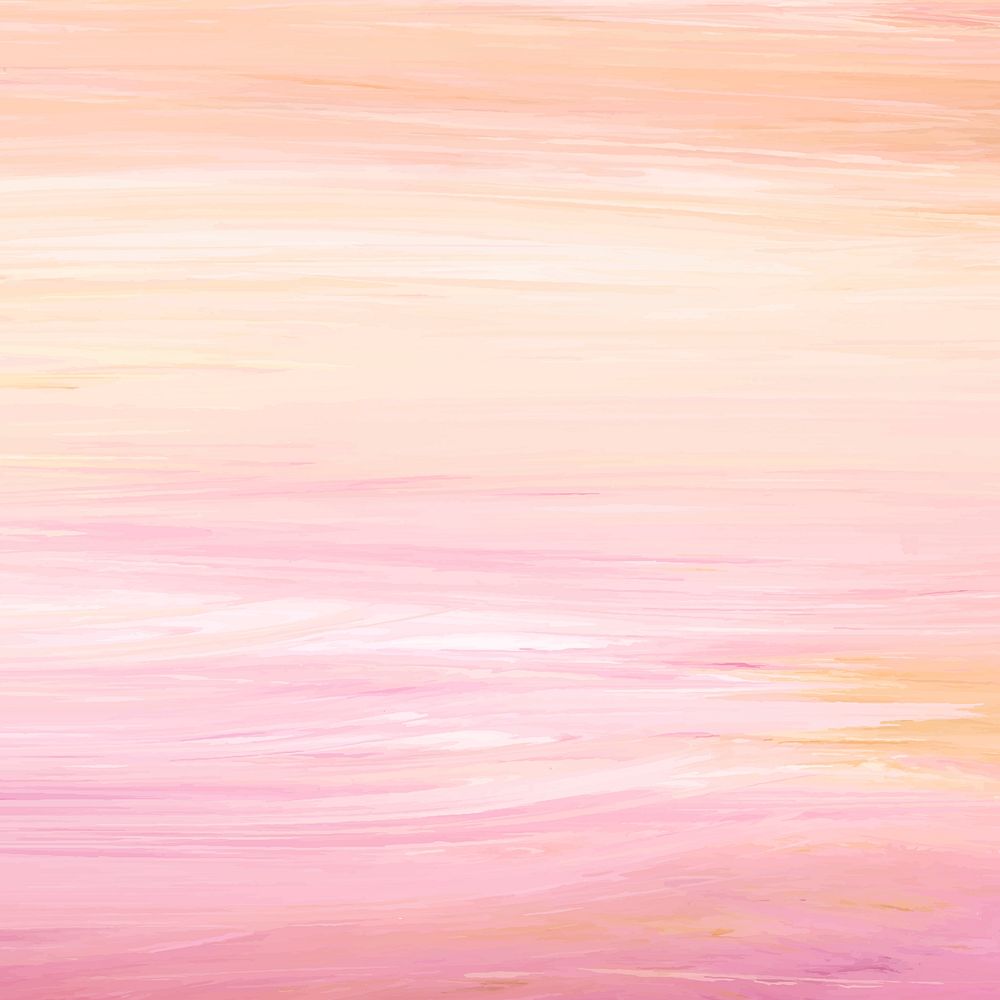 Peach abstract acrylic brush stroke textured background vector