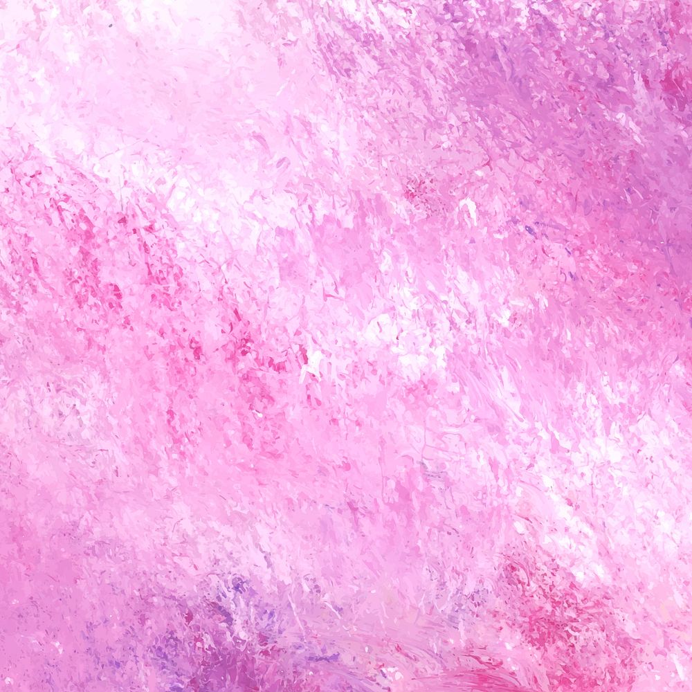 Pink abstract acrylic brush stroke textured background vector