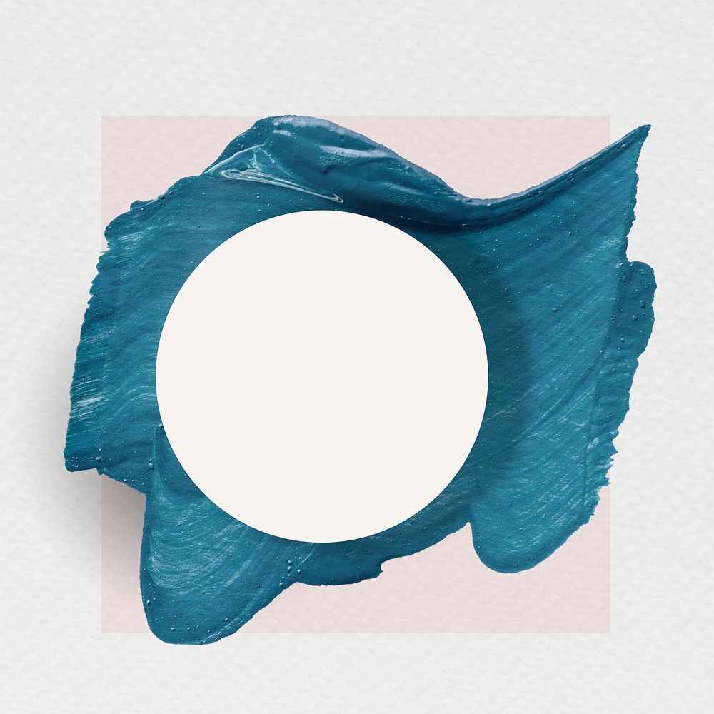 Blue brush stroke abstract banner vector