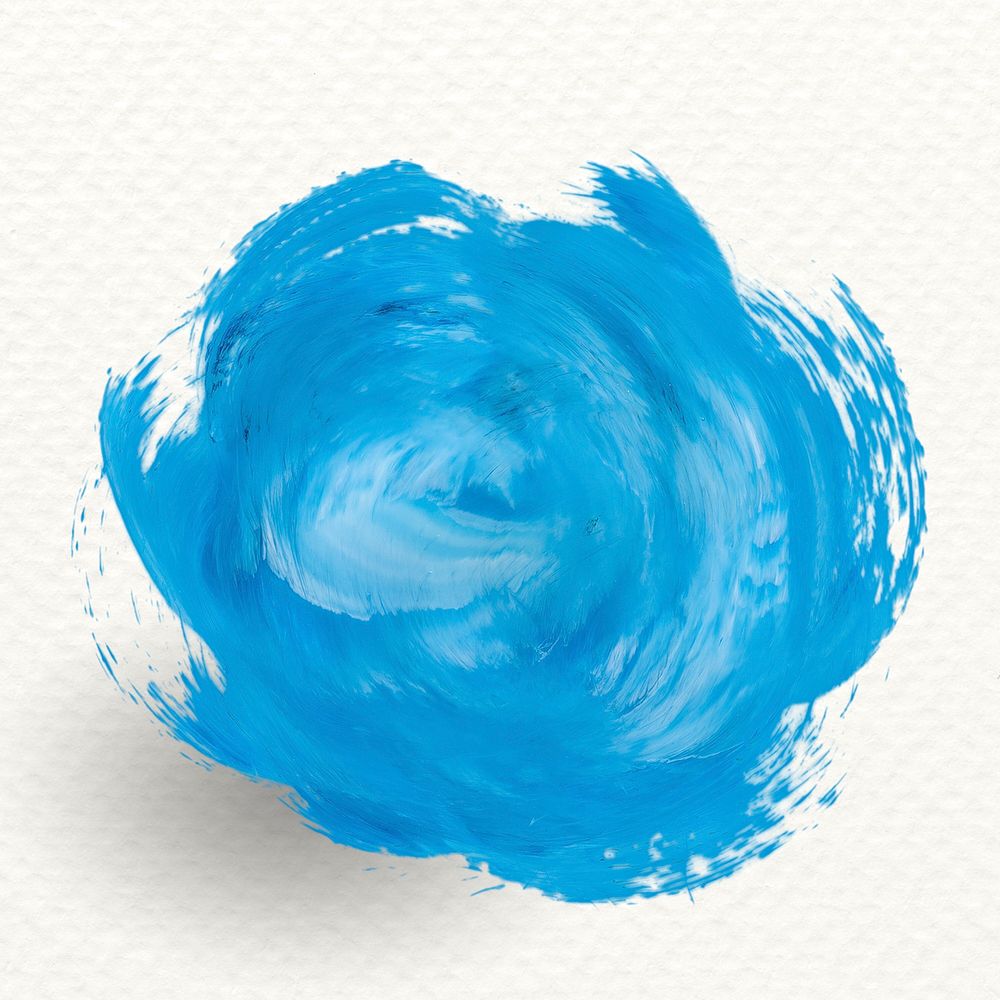 Blue brush stroke banner vector