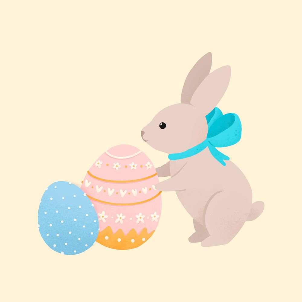 Happy Easter 2019 background vector | Premium Vector Illustration ...