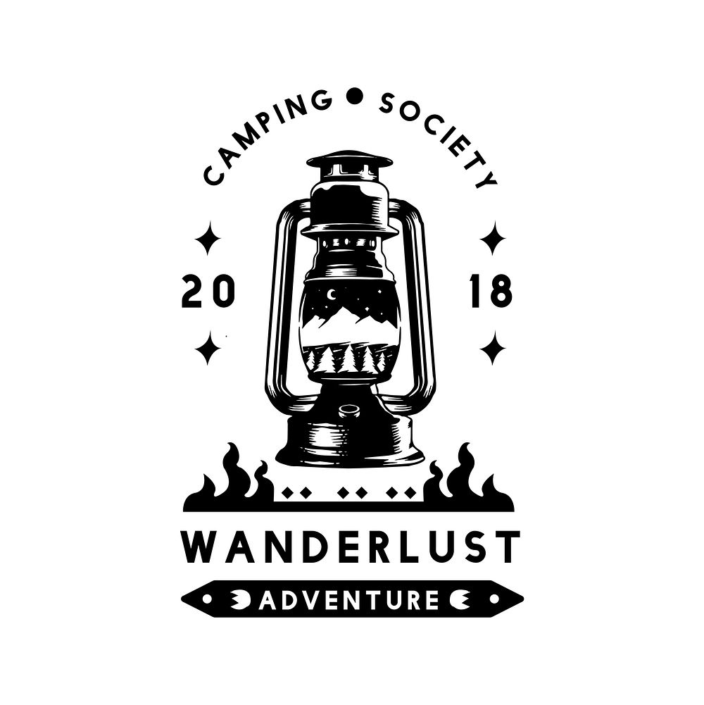 Camping society wanderlust adventure vector