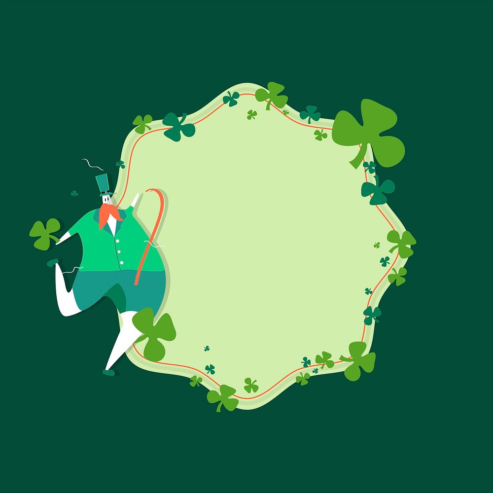 St. Patrick's Day celebration badge vector