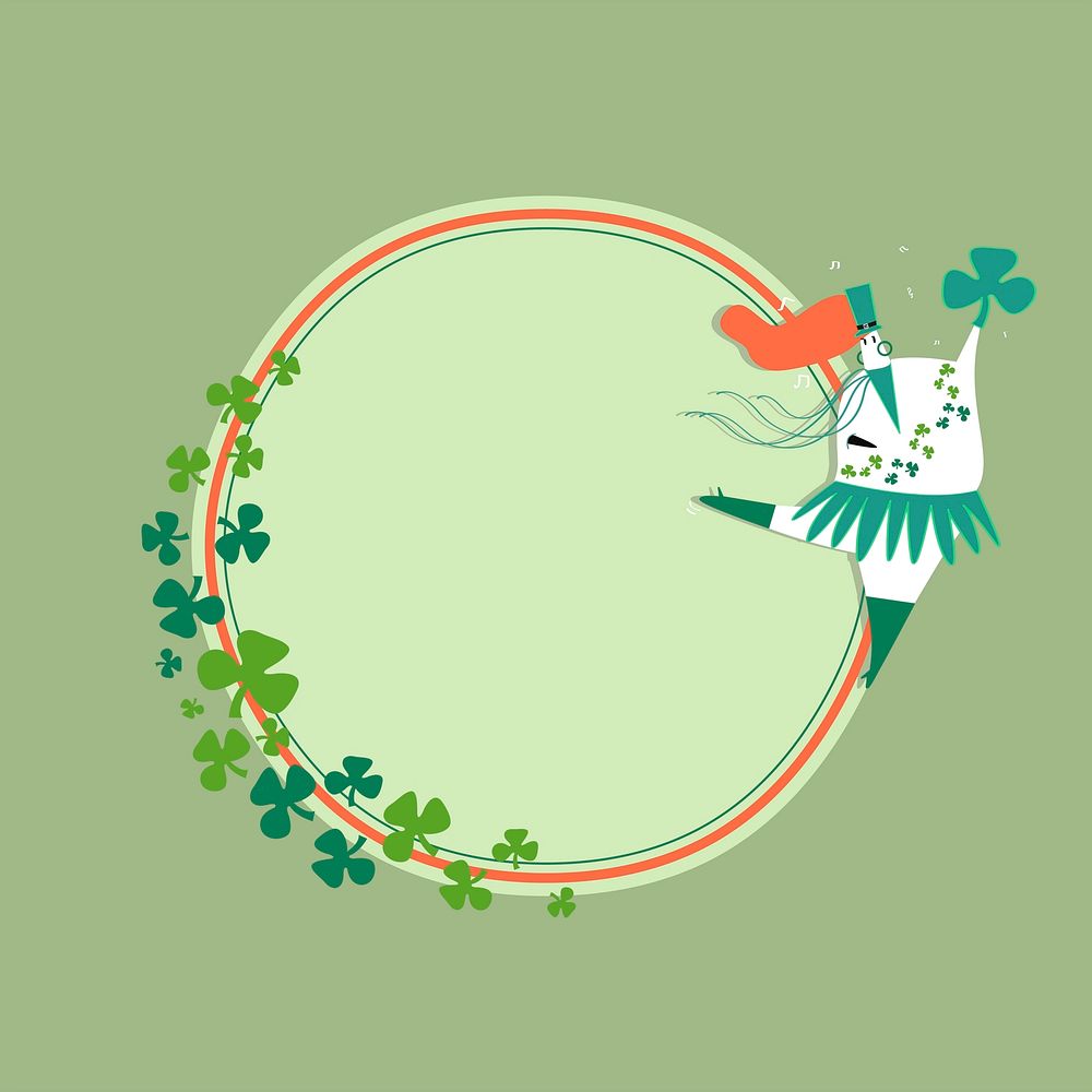 St. Patrick's Day celebration badge vector