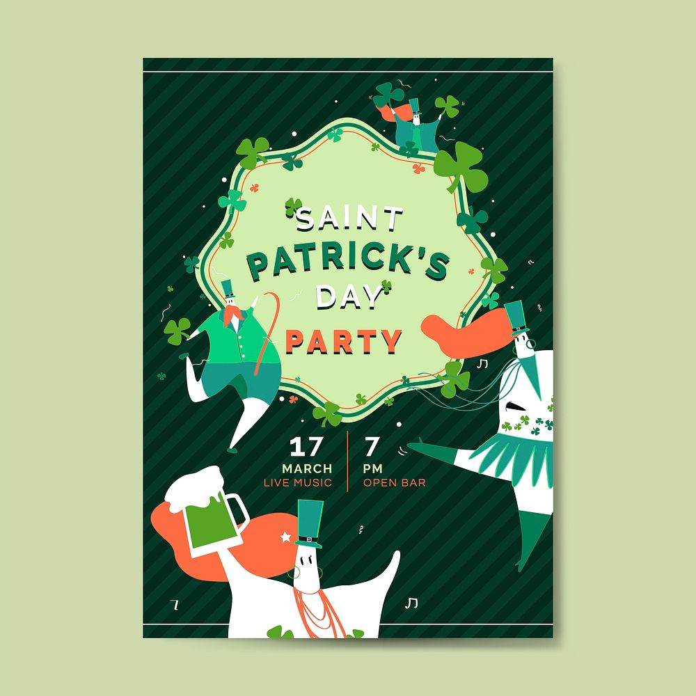 St. Patrick's Day poster vector