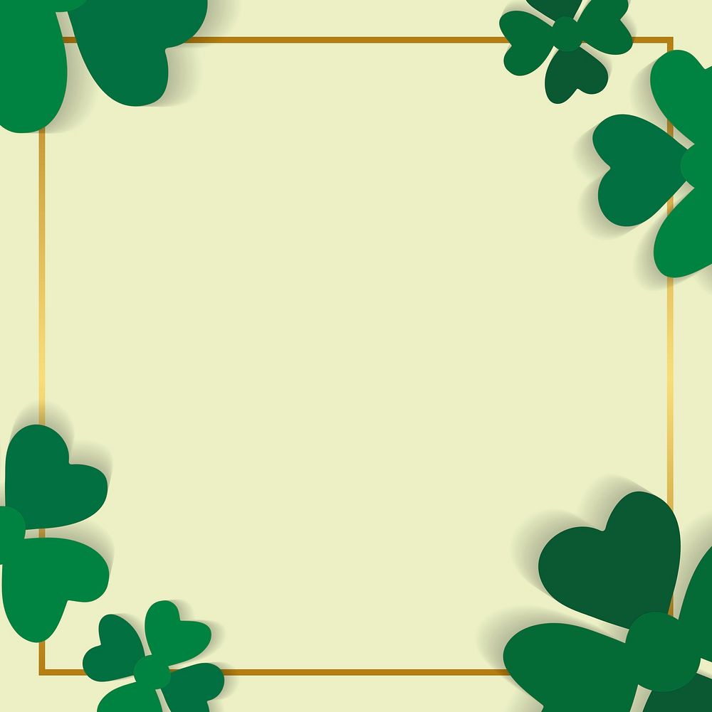 St.Patrick's Day blank square banner | Premium Vector - rawpixel