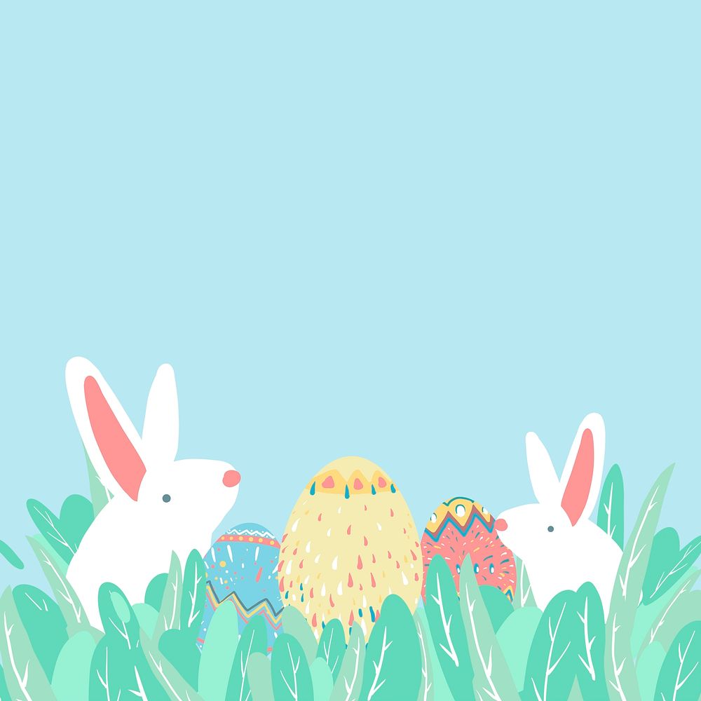 Easter eggs hunt festival background vector