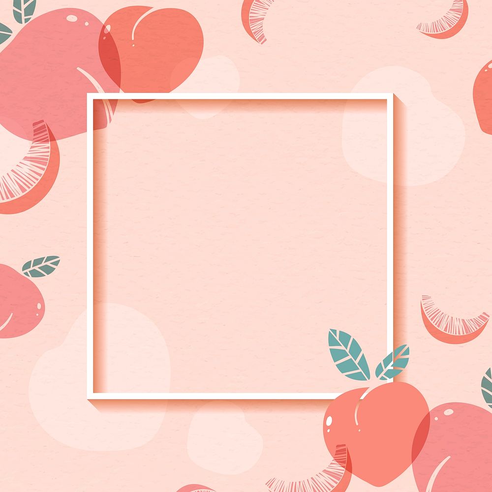 Frame on a oeach patterned background with design space vector