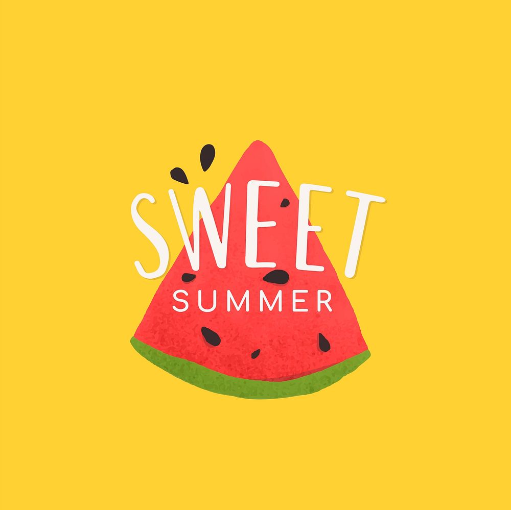Sweet summer watermelon design vector