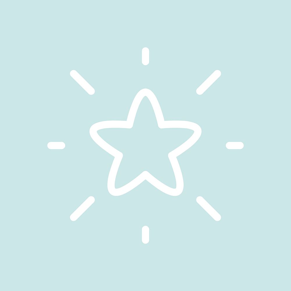Shining star on a blue background vector