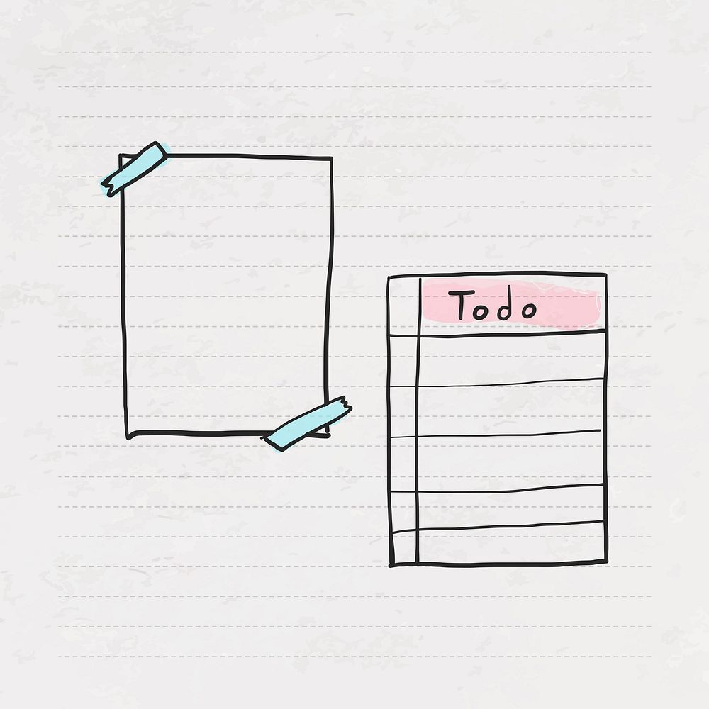 Creativity doodle paper collection vector