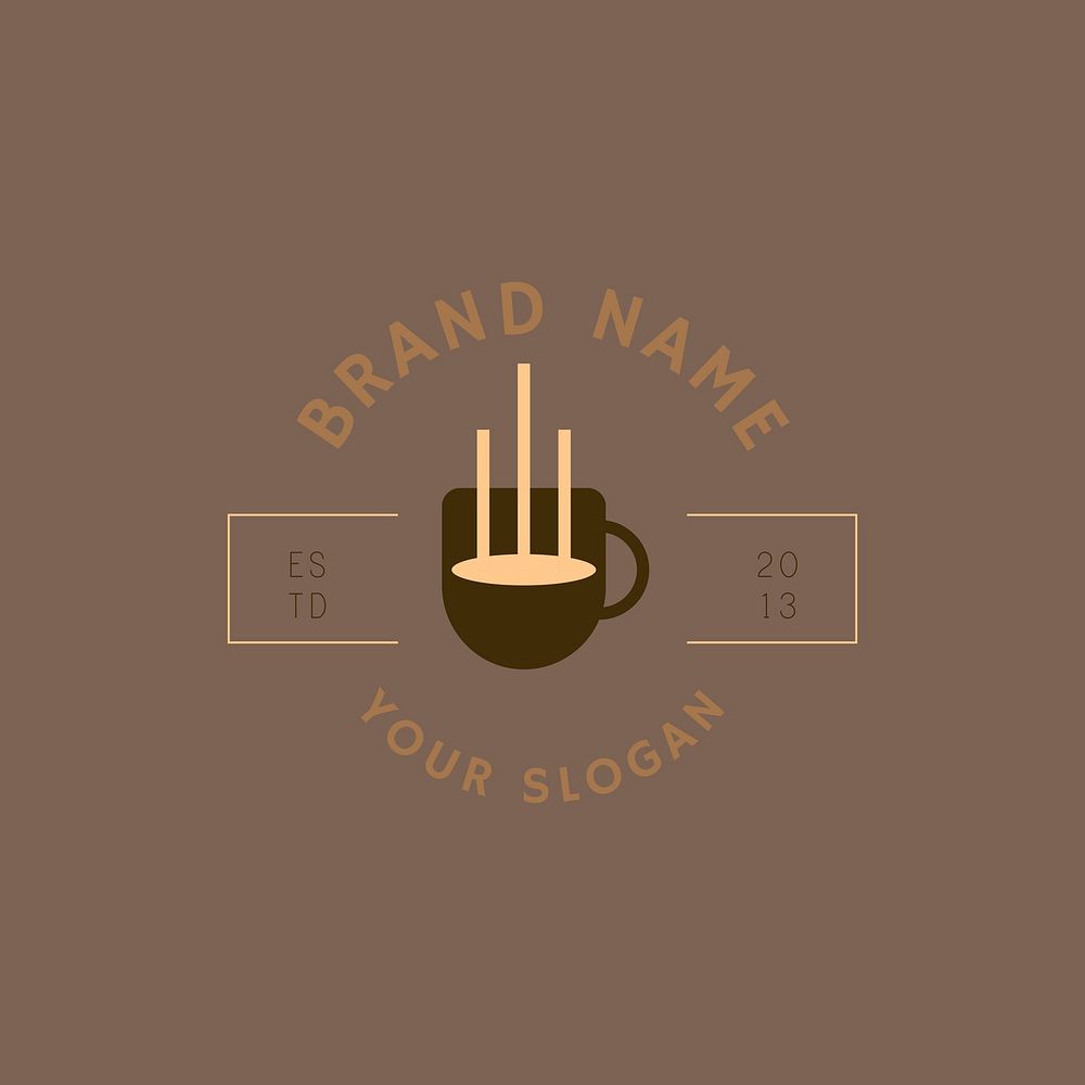 Coffee shop badge logo vector