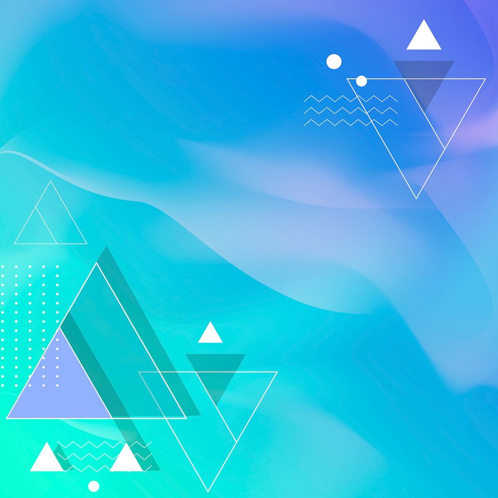 Gradient geometric abstract background vector