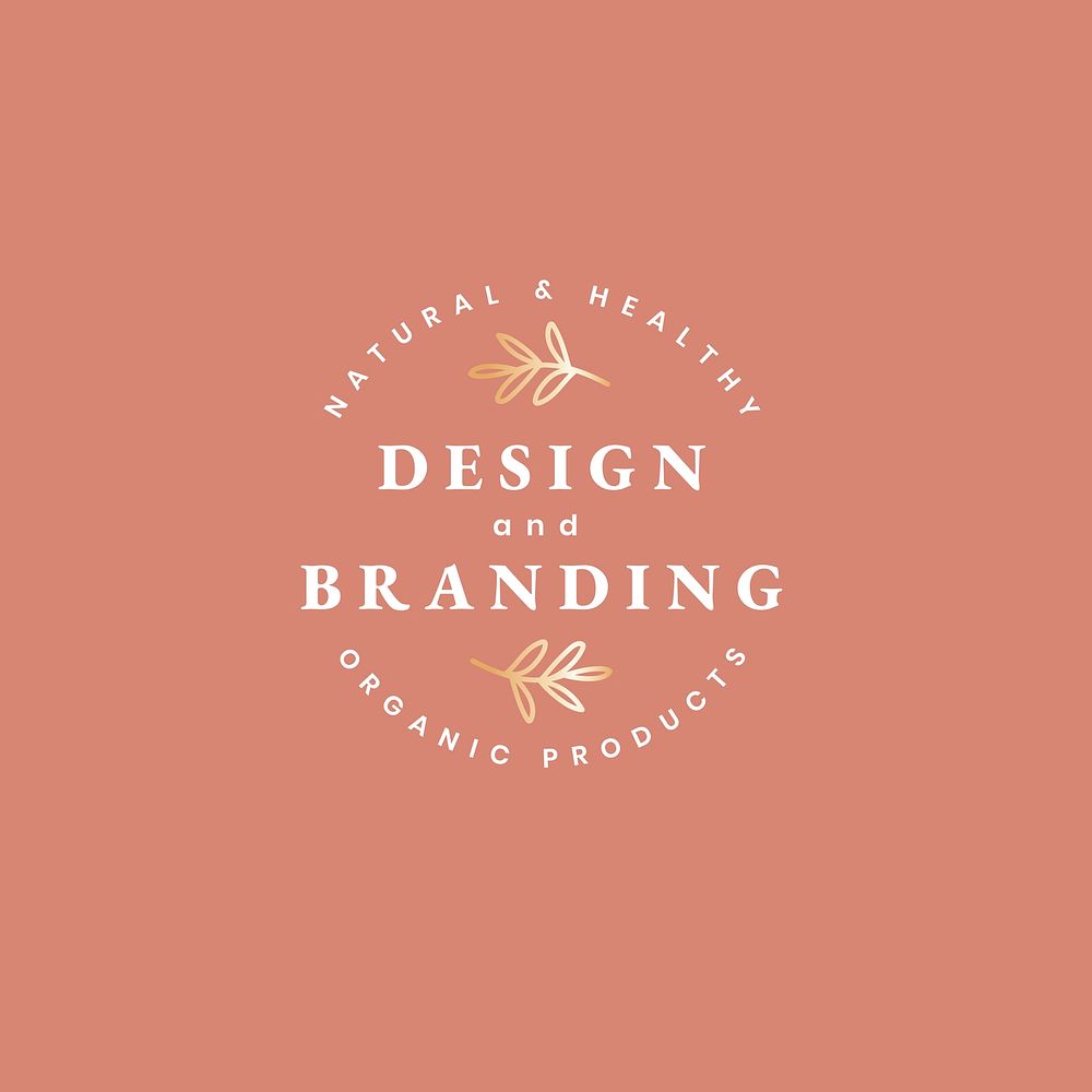 Design and branding minimal logo vector