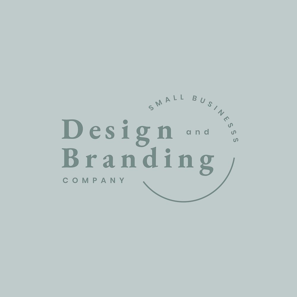 Design and branding minimal logo vector