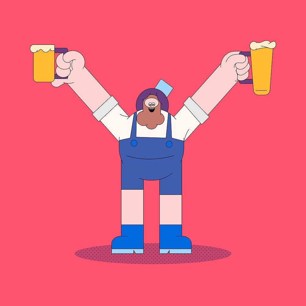 Oktoberfest beer festival celebration vector