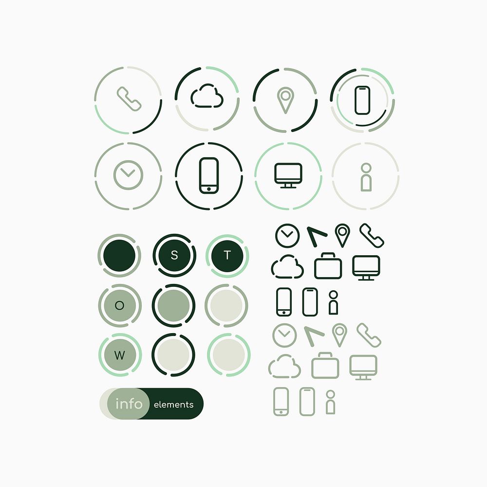 Infographic design elements vector collection