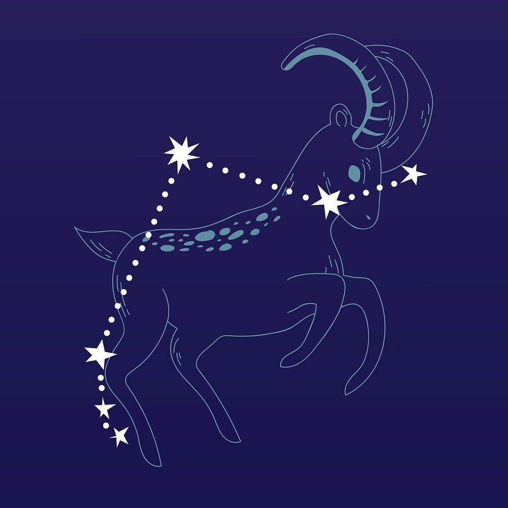 Aries astrological sign design vector