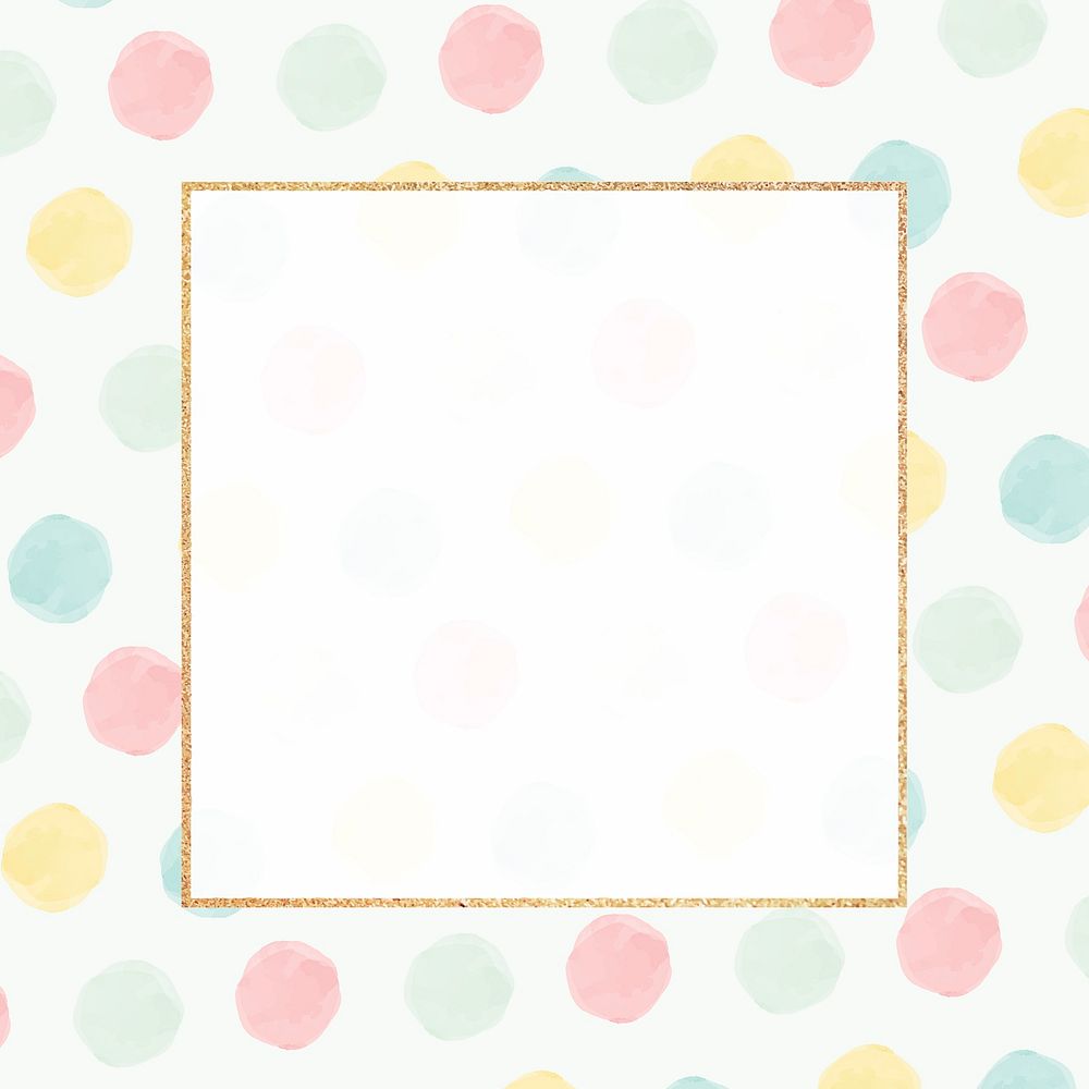 Blank colorful golden frame seamless pattern  vector