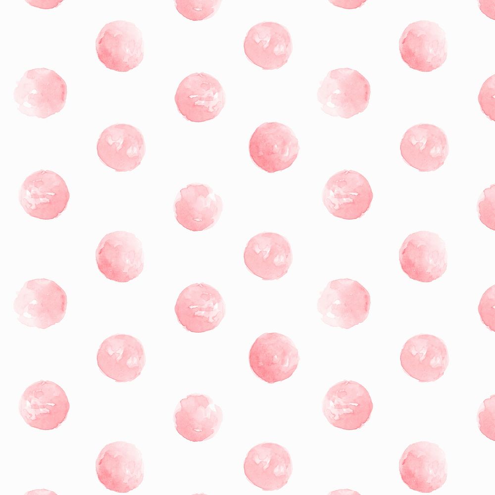 watercolor circle patterned seamless background vector