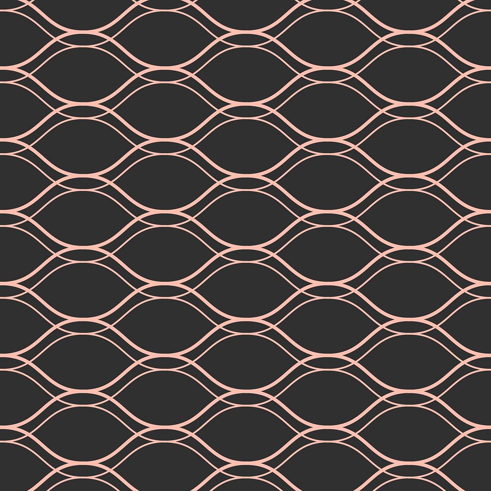 Seamless wavy geometric pattern vector