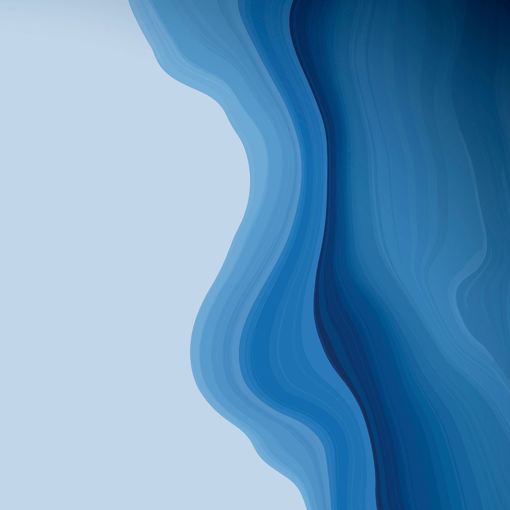 Gradient blue marble wave background
