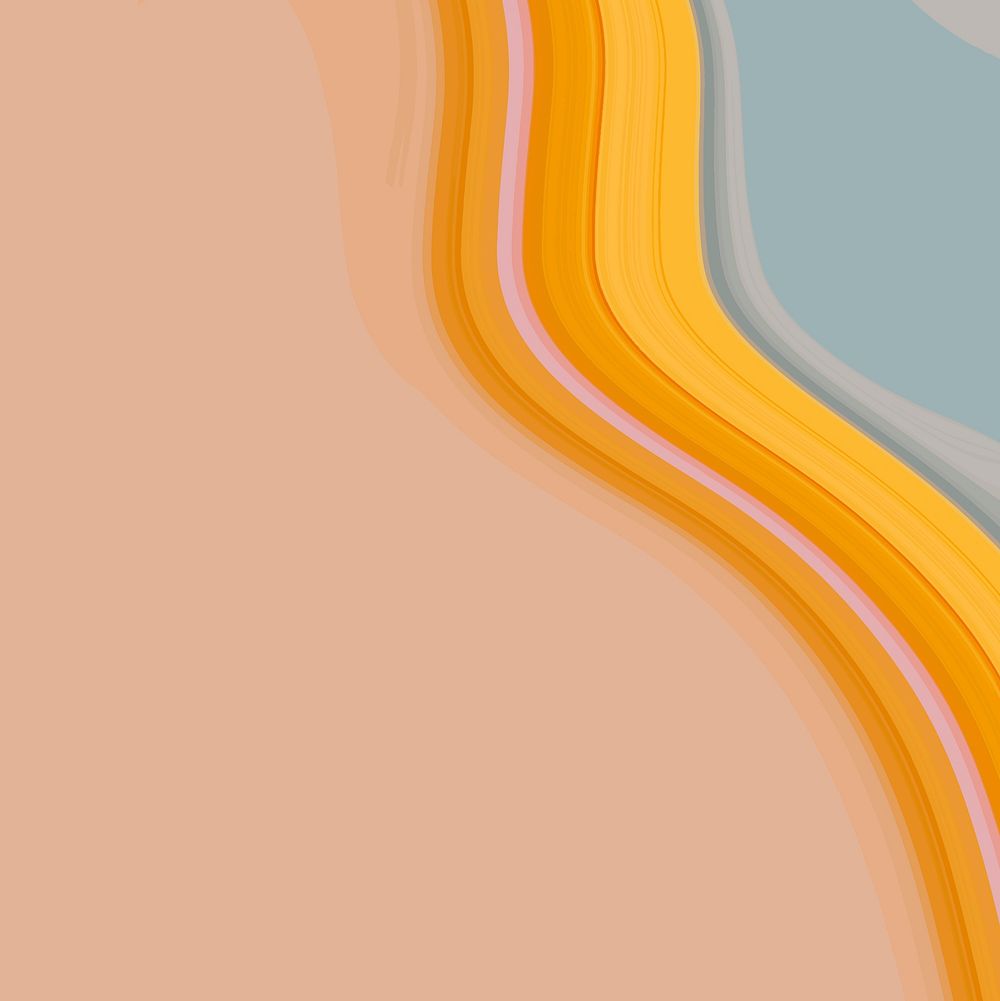 Orange and blue fluid patterned background vector