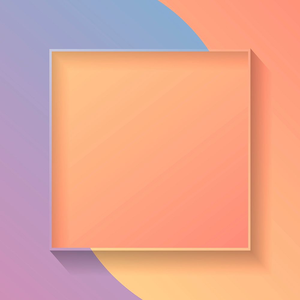 Blank square colorful abstract frame Premium Vector rawpixel