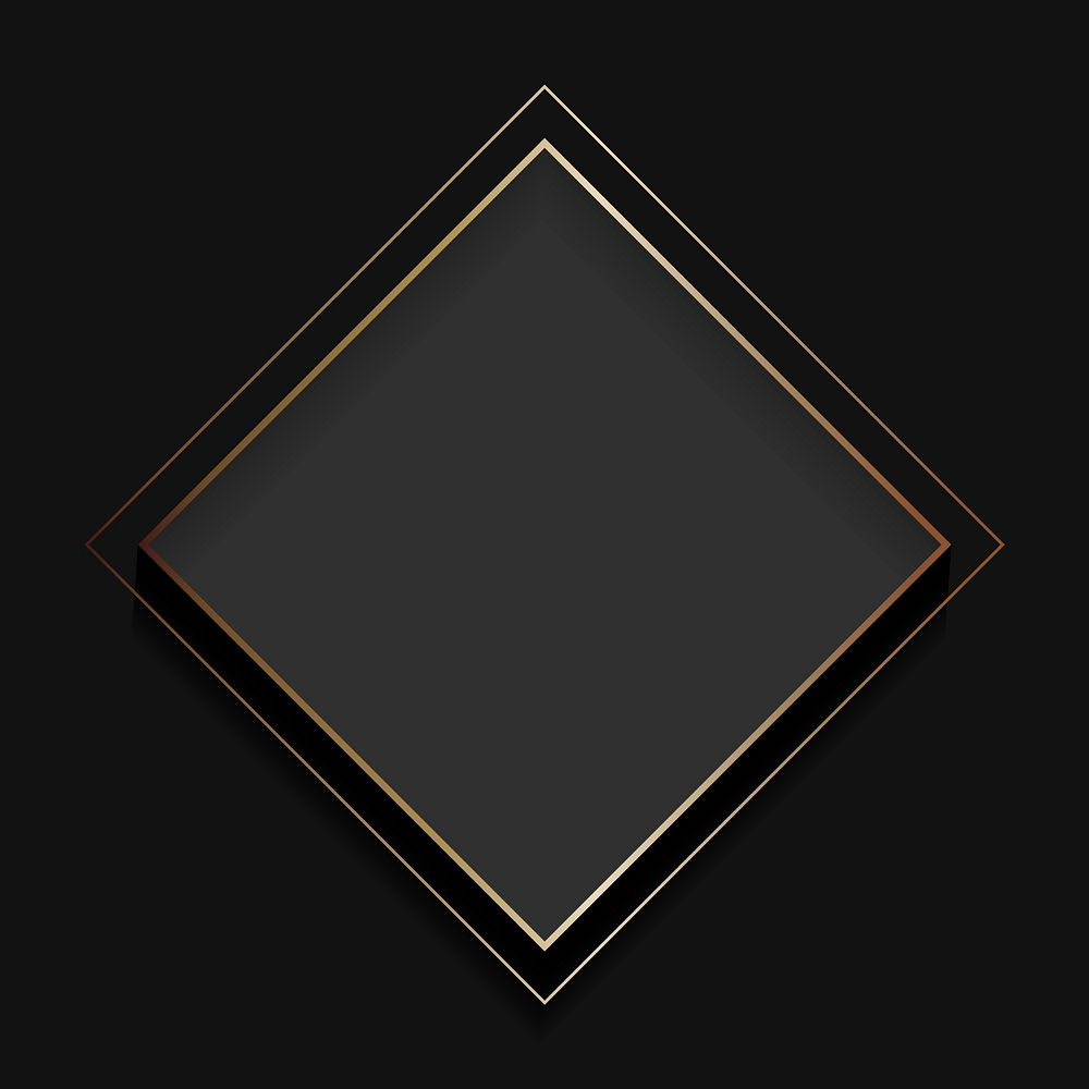 Blank square black abstract frame vector