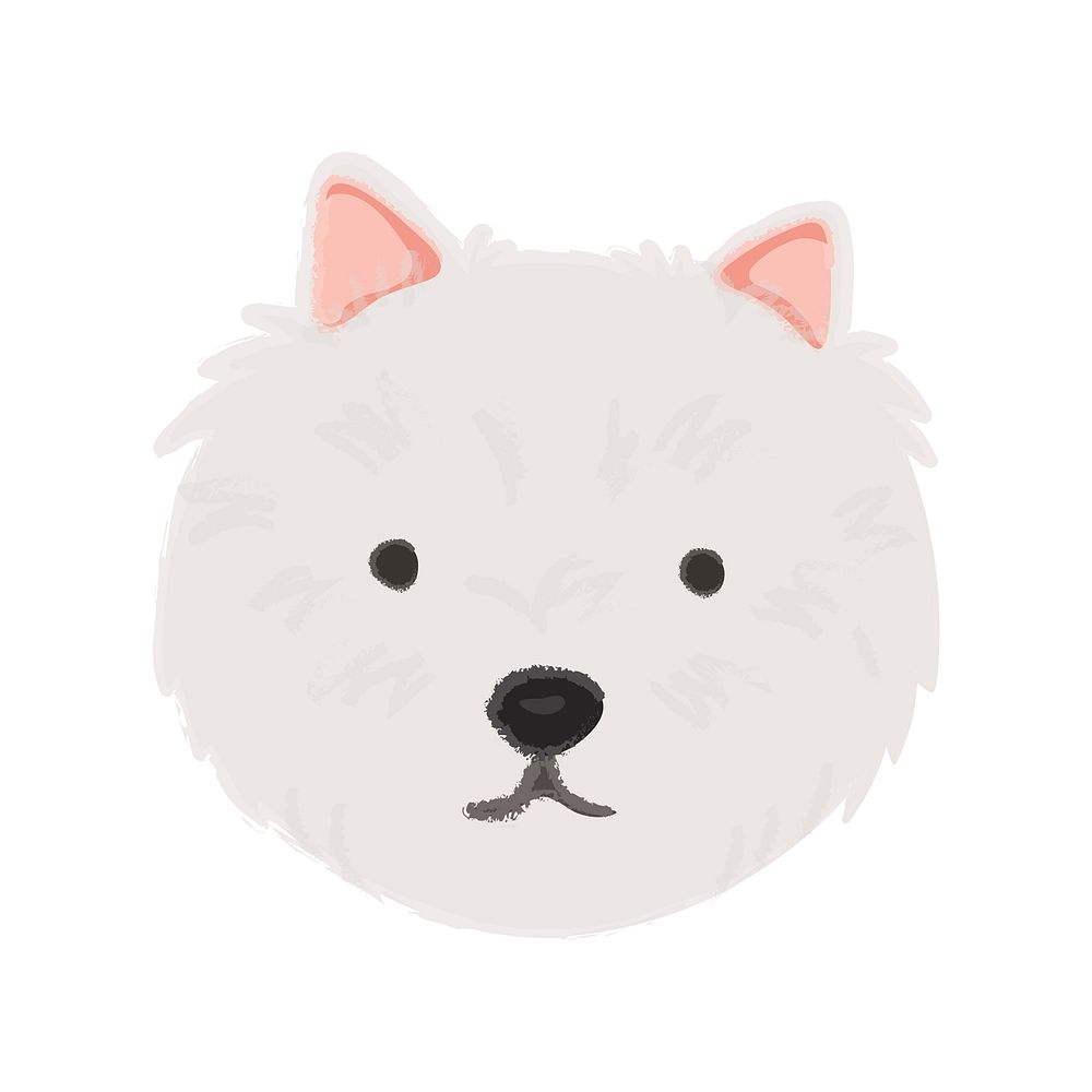 Cute illustration of a westie dog