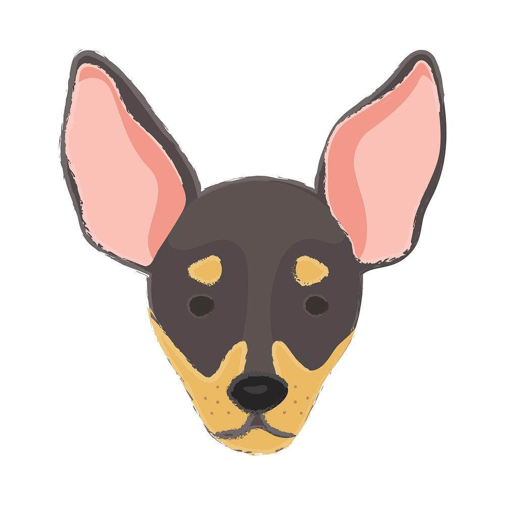 Cute illustration of a chihuahua dog