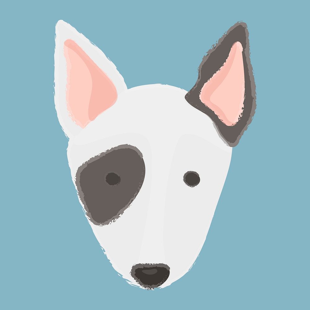 Bull terrier dog vector