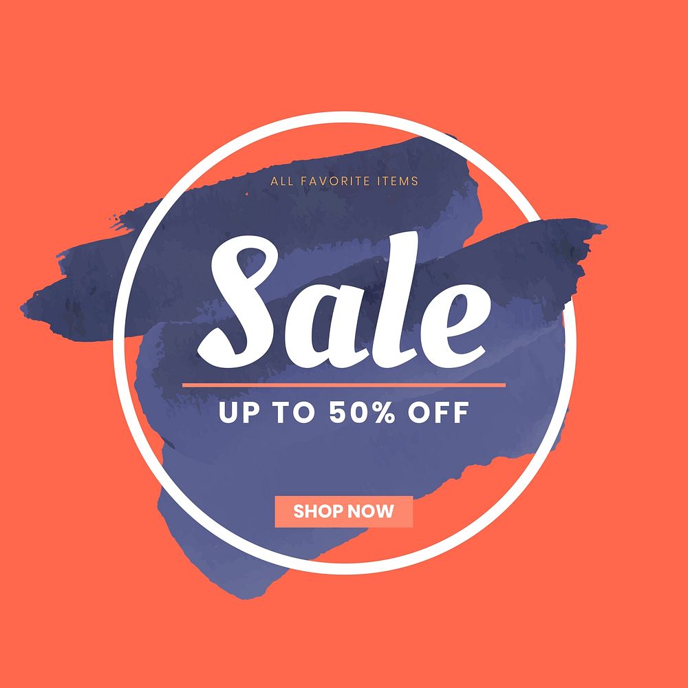 Sale up to 50% discount vector