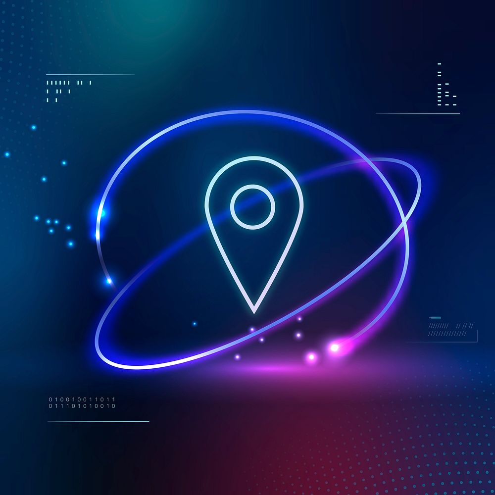 Location check-in pin icon vector