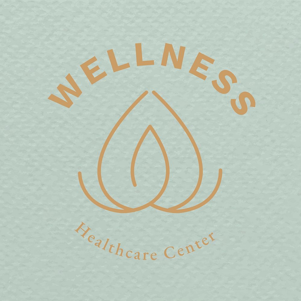 Healthcare center logo template vector