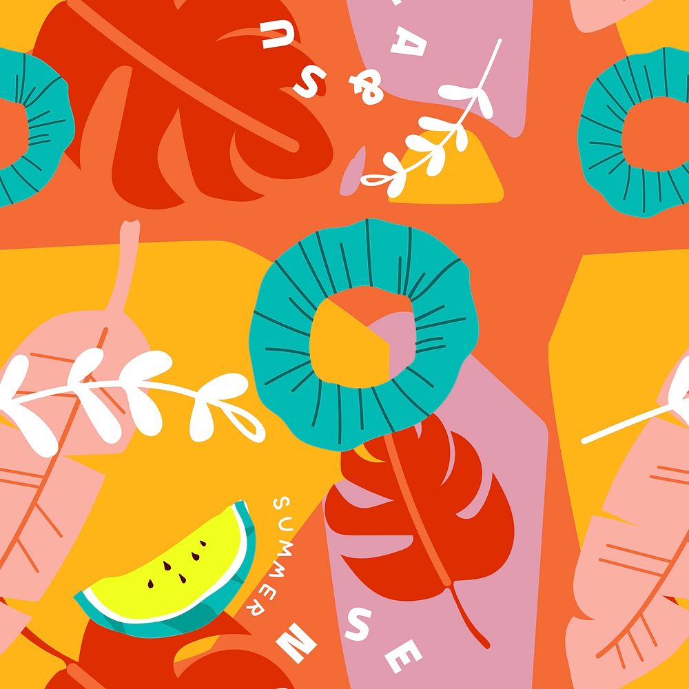 Orange summer design collection vector