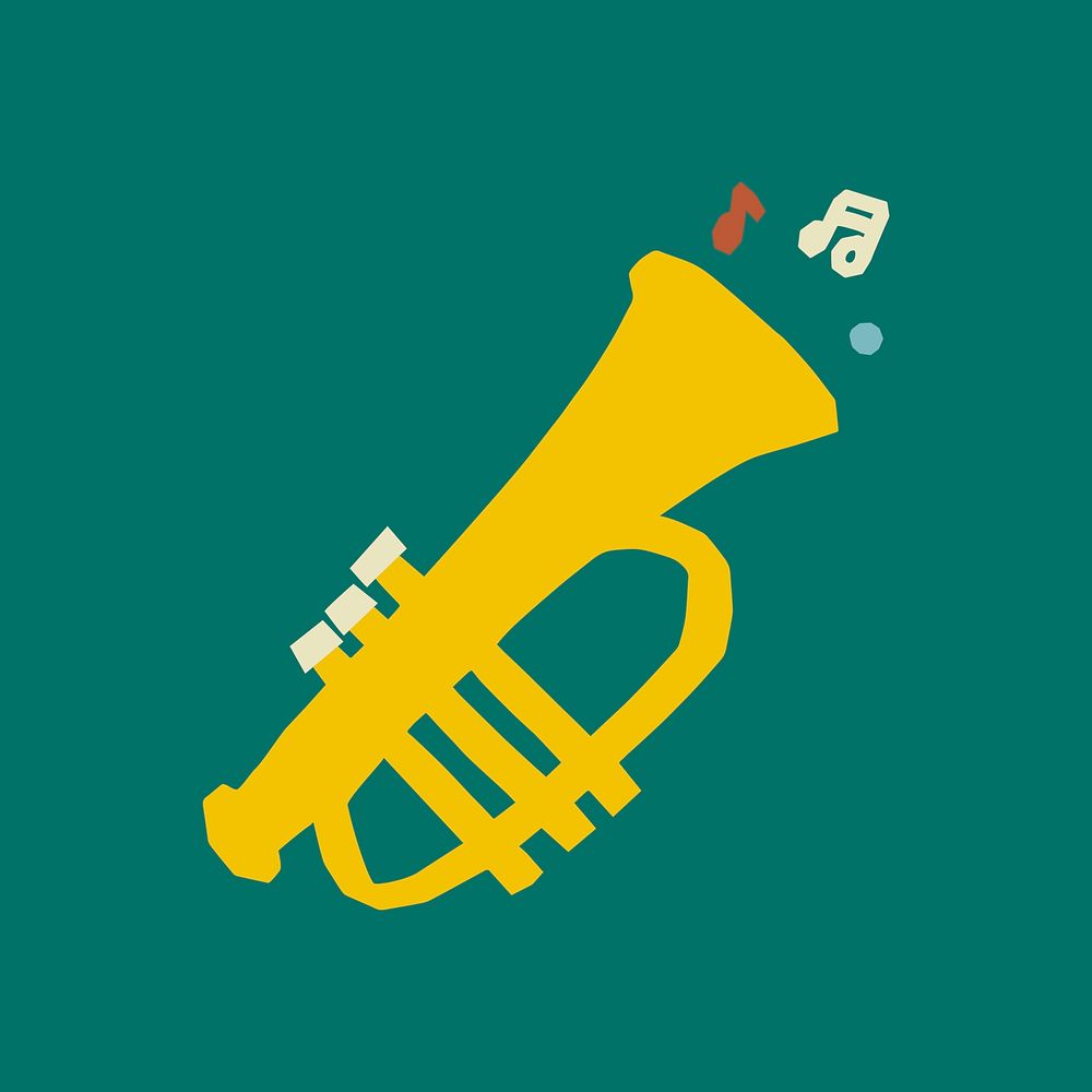 Trumpet Oktoberfest element vector set