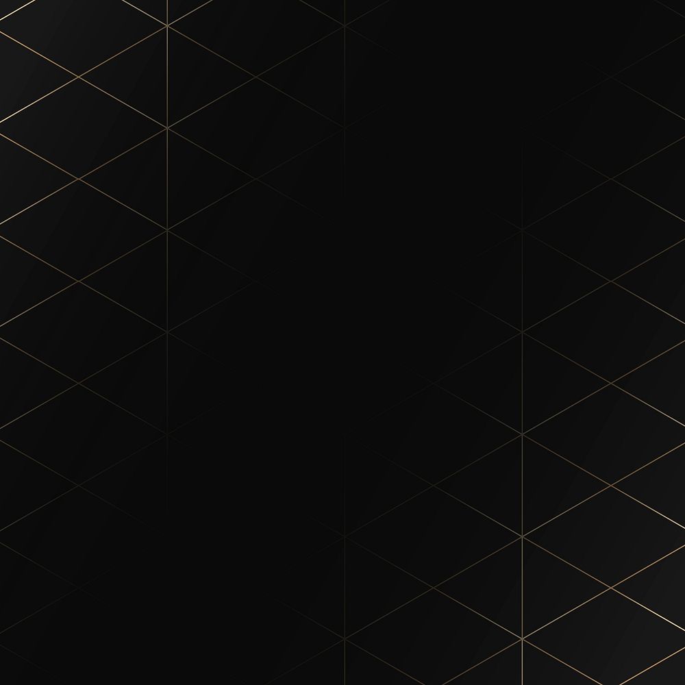 Seamless gold rhombus grid pattern on black background vector