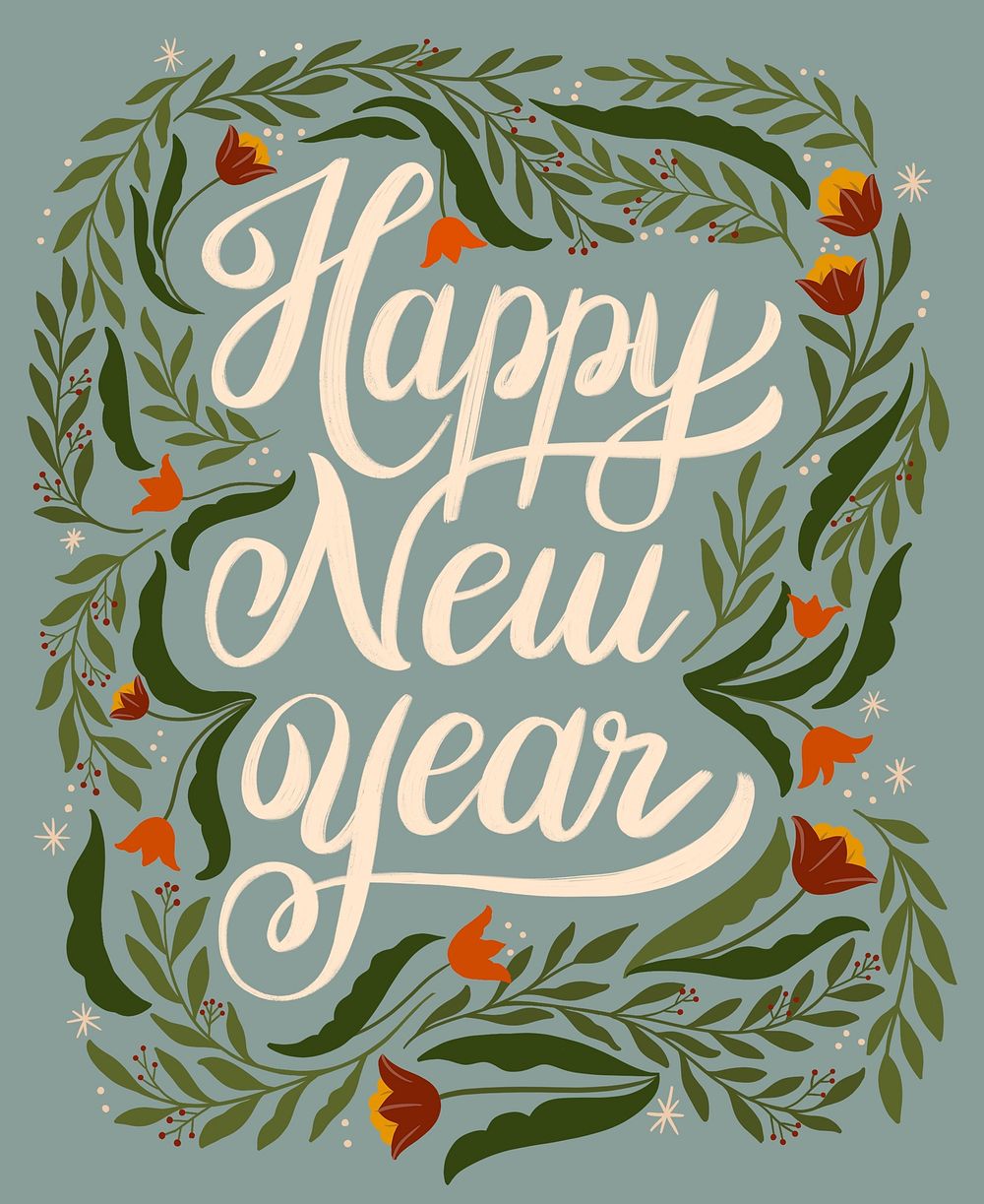 Happy new year greeting card | Premium PSD - rawpixel