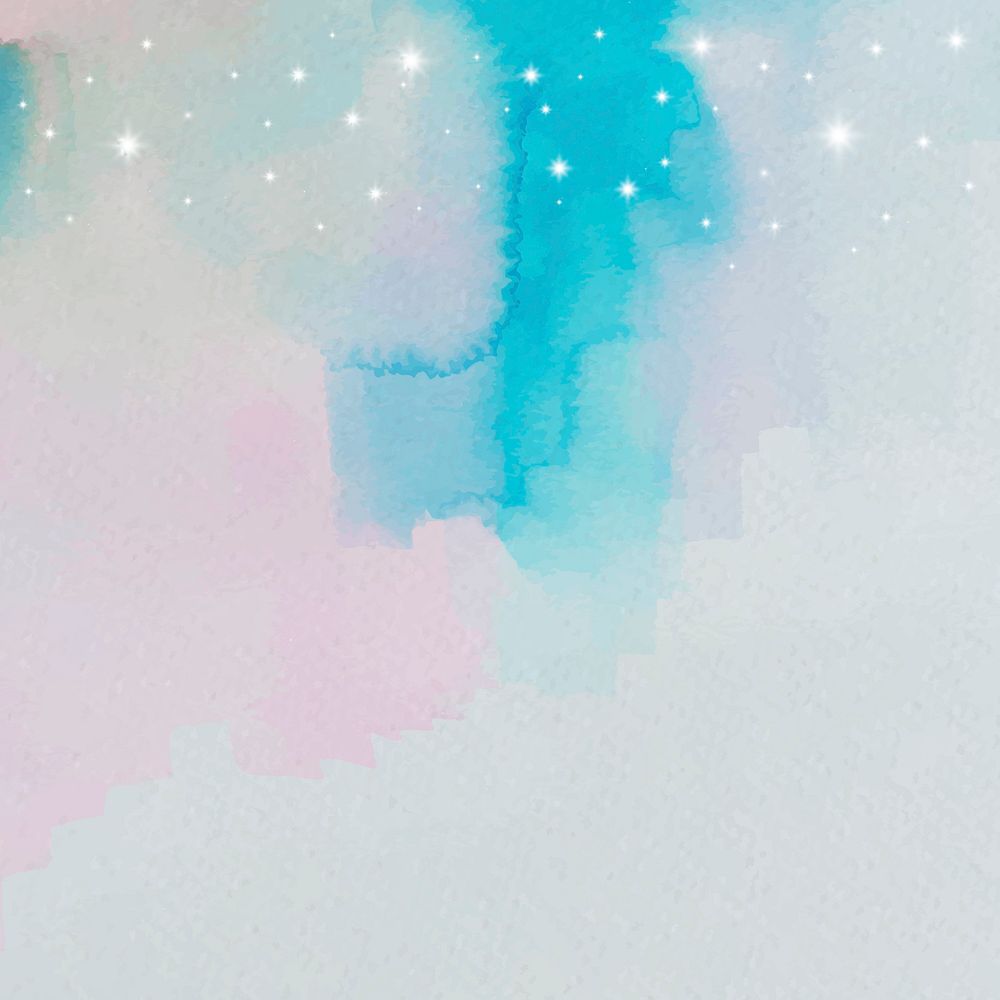 Blue and pink watercolor gradient background vector