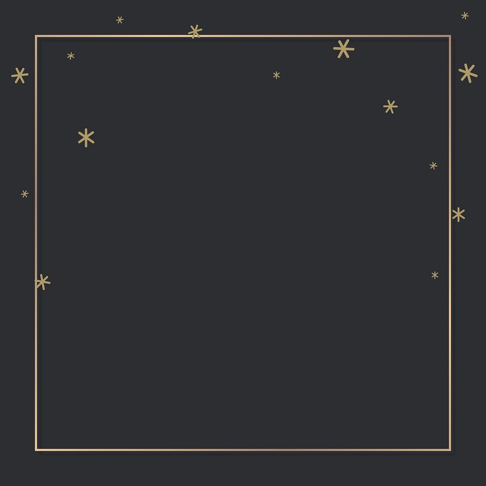 New Year shimmering star lights frame design vector