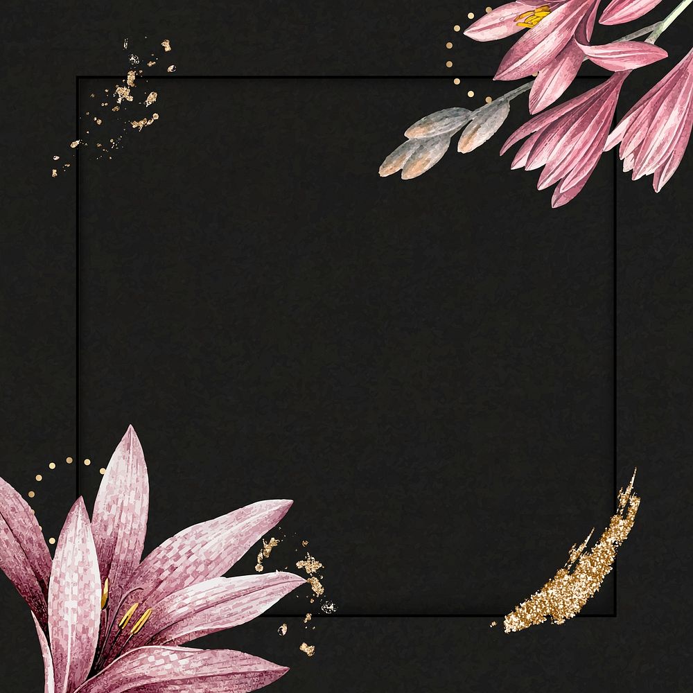 Pink amaryllis pattern background mockup