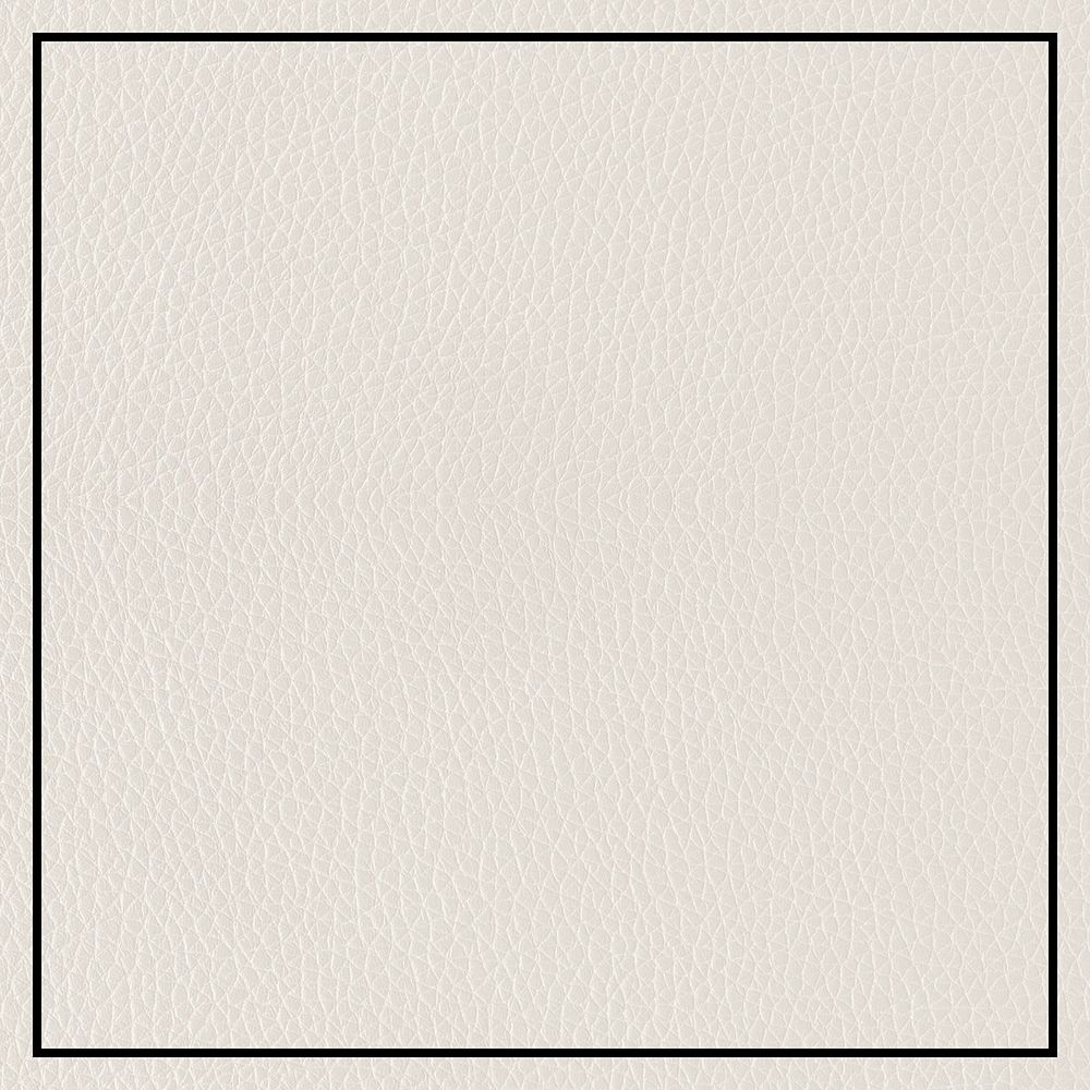 Black frame on beige leather textured background vector